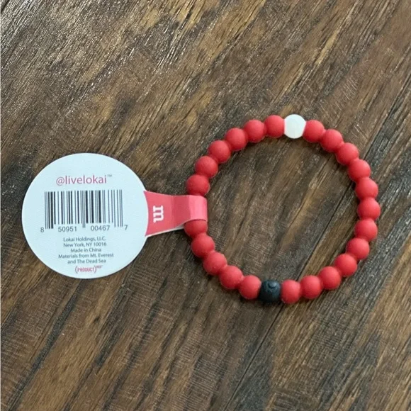 Lokai Red Bracelet Size M - Picture 2 of 4